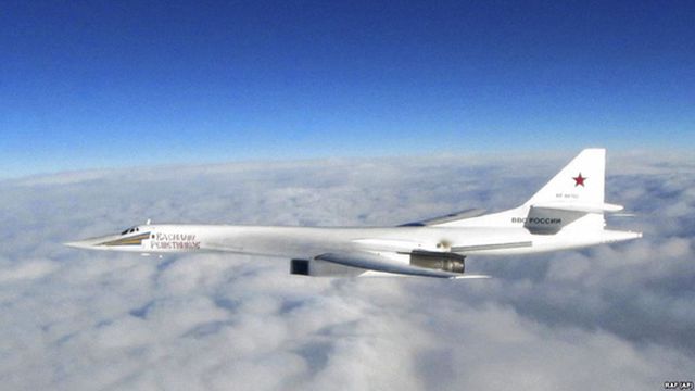  Máy bay ném bom Tu-160 Blackjack của Nga. Ảnh: AP