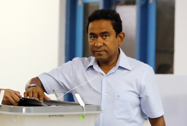 Cựu Tổng thống Abdulla Yameen. (Ảnh: AP)