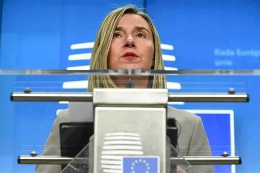 Cao uỷ chính sách đối ngoại EU, bà Federica Mogherini. Ảnh: AFP