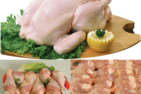 Thịt gà là thức ăn nên dùng cho người tiêu chảy mạn vì có độ mềm, dễ hấp thu ngay cả khi niêm mạc ruột bị tổn thương.