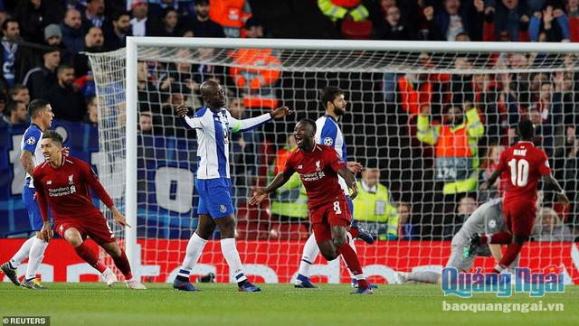 Naby Keita đã đưa Liverpool vượt lên dẫn trước