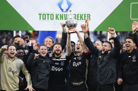 Ajax vô địch Cúp quốc gia 2018-2019 - Ảnh: AFP