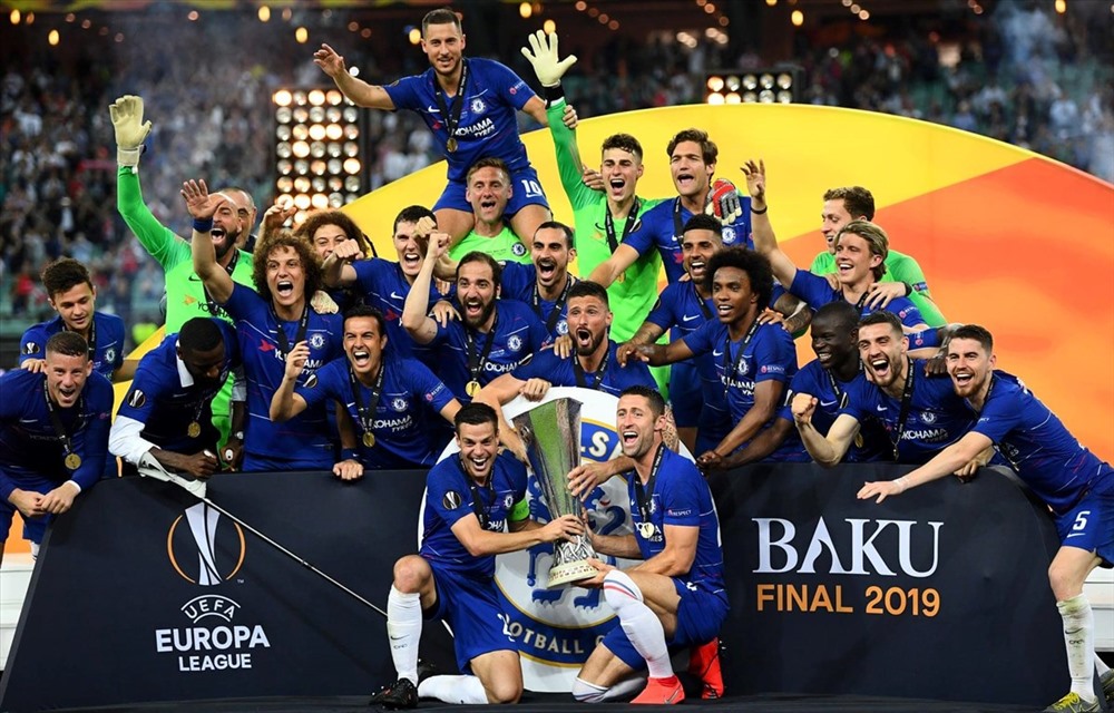 Chelsea vô địch Europa League. Ảnh Getty