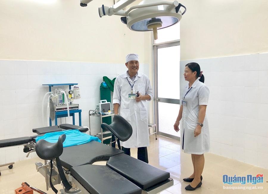 Dự kiến đầu quý IV, phòng mổ thuộc Trung tâm Y tế huyện Sơn Hà sẽ hoạt động trở lại khi đã có đầy đủ nhân lực