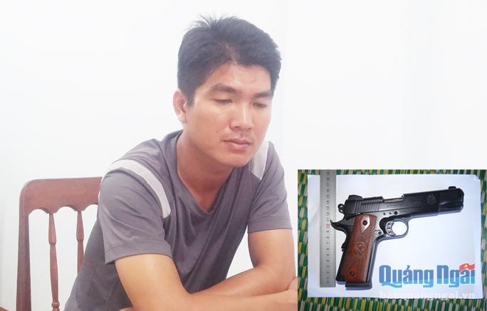 Đối tượng Trần Minh Phông và khẩu súng gây án