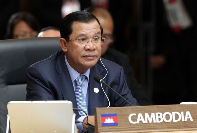  Thủ tướng Campuchia Hun Sen (Ảnh: AFP)