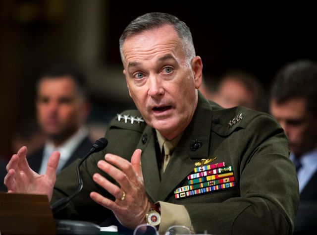 Tướng Joseph Dunford, Chủ tịch Hội đồng Tham mưu trưởng Liên quân Mỹ (Ảnh: Reuters)