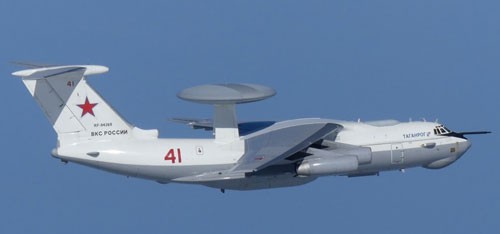   Máy bay chỉ huy và cảnh báo sớm A-50 của Nga bay gần nhóm đảo Dokdo (Nhật Bản gọi là Takeshima) hôm 23-7. Ảnh: REUTERS