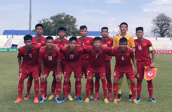 U15 Việt Nam để thua U15 Indonesia ở trận ra quân Giải U15 Đông Nam Á 2019 - Ảnh: VFF