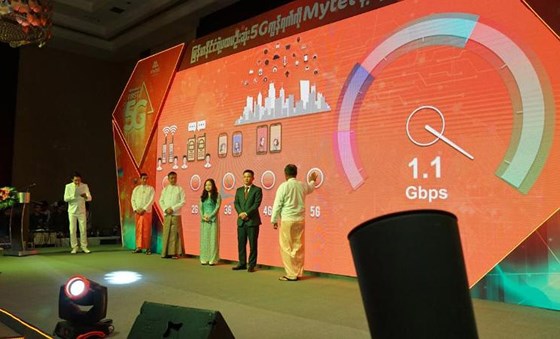  Mytel chính thức giới thiệu nền tảng mạng 5G đầu tiên ở Myanmar ngày 5-8 vừa qua