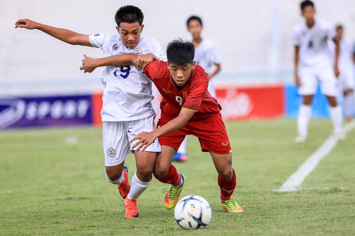 U15 Việt Nam khép lại giải đấu không thành công, khi không thể giành được huy chương. Ảnh: VFF