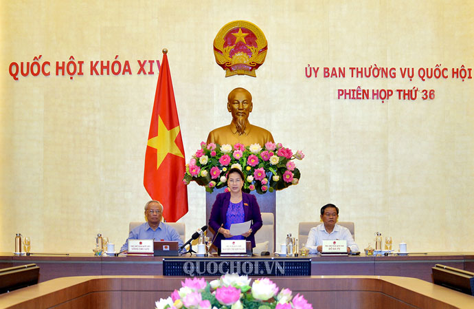 Chủ tịch Quốc hội Nguyễn Thị Kim Ngân phát biểu bế mạc phiên họp thứ 36.