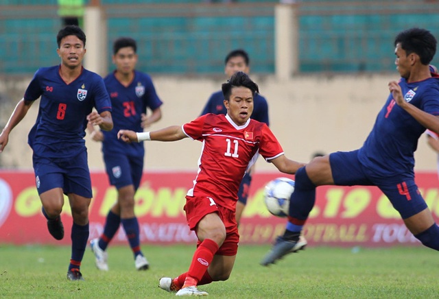  Xuân Tạo là cầu thủ ghi bàn thắng duy nhất giúp đội tuyển U19 Việt Nam đánh bại U19 Thái Lan hồi tháng 3/2019