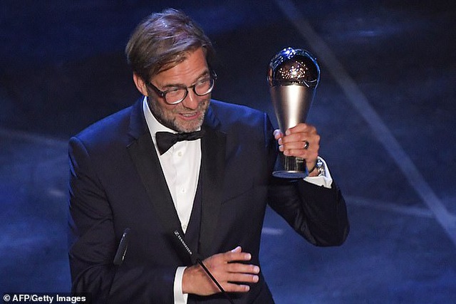  HLV Jurgen Klopp giành giải HLV xuất sắc nhất FIFA năm 2019