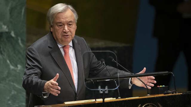 Tổng thư ký Liên Hợp Quốc Antonio Guterres (Ảnh: AFP)
