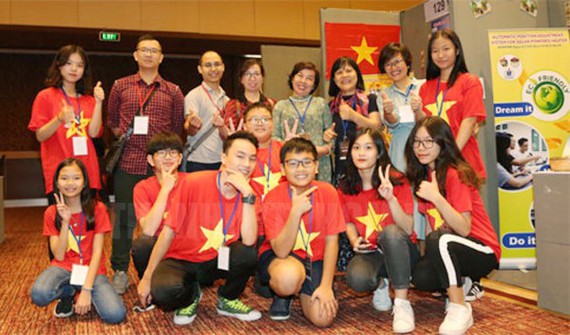  Đoàn Việt Nam tham dự cuộc thi. Ảnh: hcmcpv
