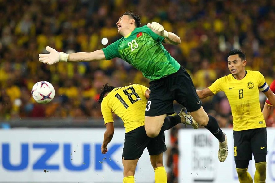  Thủ thành Văn Lâm được xướng tên trong danh sách 10 thủ môn xuất sắc nhất vòng loại World Cup 2022. Ảnh: AFF
