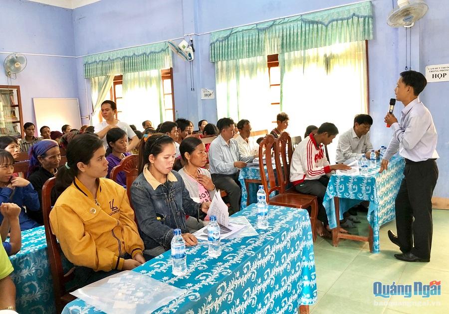 Hơn 60 gia đình ở vùng cao Ba Giang được tập huấn trong đợt này