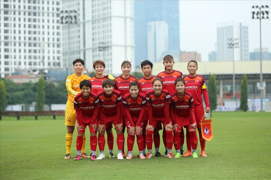  Đội tuyển nữ Việt Nam có chiến thắng dễ dàng 3-0 trước đội tuyển nữ Ấn Độ trong trận giao hữu đầu tiên. Ảnh: Đông Đông