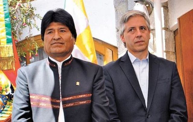 Cựu Tổng thống Bolivia Evo Morales (trái) và cựu Phó Tổng thống Álvaro García Linera (Ảnh: Radiolibertad)