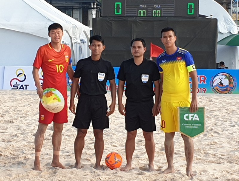 ĐT bóng đá bãi biển Việt Nam có trận thắng trước Trung Quốc. (Ảnh: AFF). 