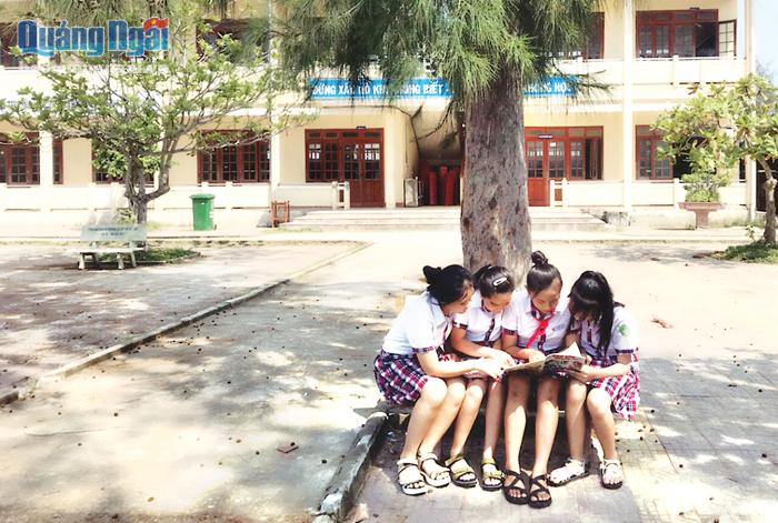 Trường THCS Nghĩa An (TP.Quảng Ngãi) được đầu tư xây dựng khang trang.