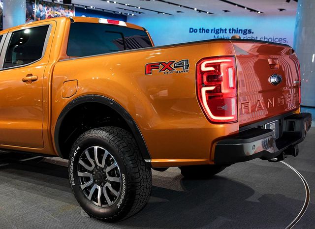 Đèn hậu của Ford Ranger 2019 ở thị trường Mỹ