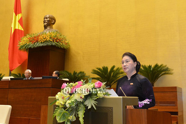  Chủ tịch Quốc hội Nguyễn Thị Kim Ngân phát biểu bế mạc kỳ họp.