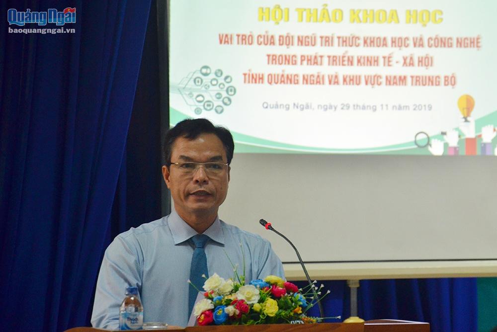 Phó chủ tịch UBND tỉnh Đặng Ngọc Dũng phát biểu chào mừng Hội thảo