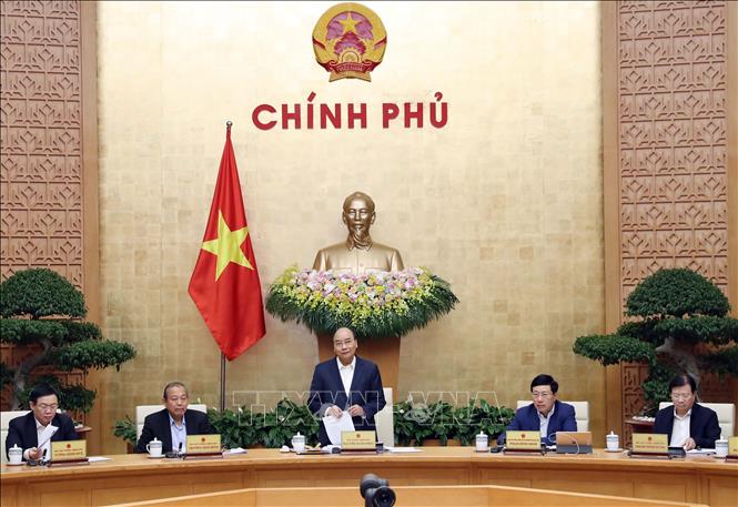 Thủ tướng Nguyễn Xuân Phúc phát biểu khai mạc. Ảnh: Thống Nhất/TTXVN