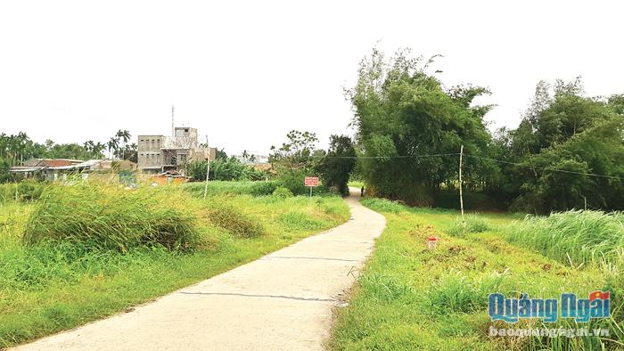 Những con đường bê tông băng qua lạch sông năm xưa, nối Quốc lộ 24B vào từng khu dân cư dọc sông Trà Khúc.