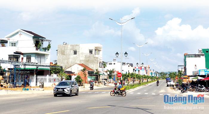 Diện mạo đô thị mới ở xã Tịnh Ấn Tây, TP.Quảng Ngãi.