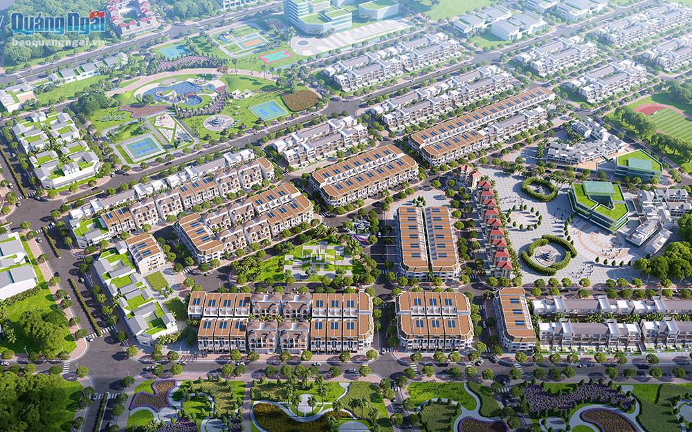 KDC An Điền Phát đang là dự án hưởng lợi nhất từ chủ trương đầu tư trục liên tỉnh 32m và công trình Công viên, Quảng trường huyện Tư Nghĩa