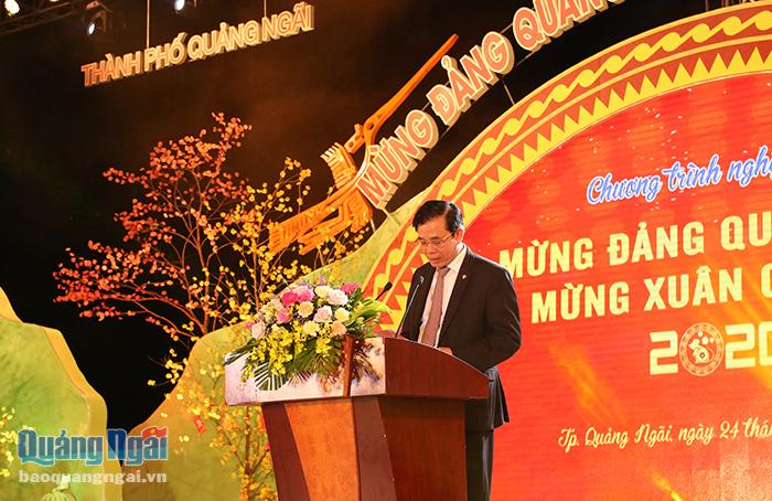 Ông Phạm Tấn Hoàng, Chủ tịch UBND Thành phố Quảng Ngãi chia sẻ những cảm xúc đặc biệt trong đêm hội giao thừa