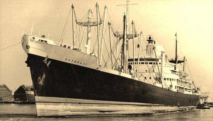 Hình ảnh tàu Cotopaxi trước khi bị cho là mất tích trên vùng Tam giác Bermuda. Ảnh:Facebook