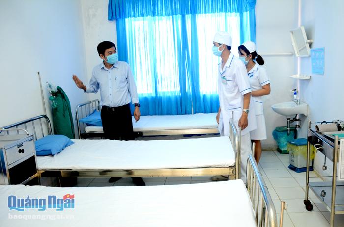 Cơ sở 2 Trung tâm Y tế huyện Bình Sơn đã sẵn sàng để cách ly,  theo dõi sức khỏe người dân từ vùng dịch đến Quảng Ngãi. 