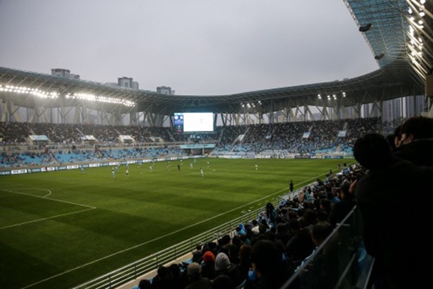 Trận khai mạc K.League 2020 giữa Daegu FC vs Gangwon FC đã bị huỷ bỏ. Ảnh: Sport Seoul.