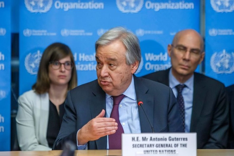 Tổng thư ký Liên Hợp Quốc Antonio Guterres. Ảnh: AFP.