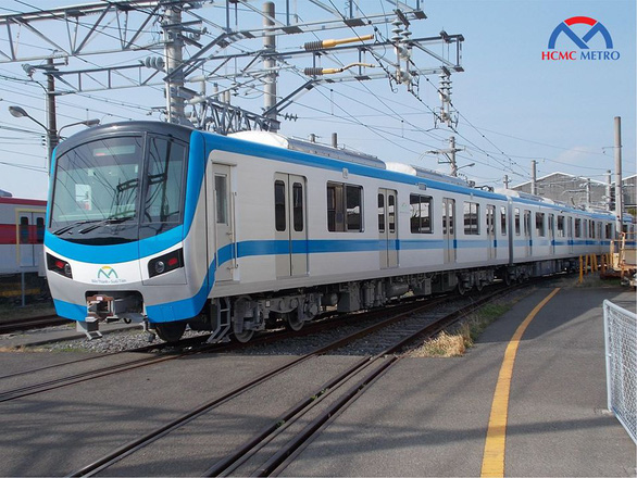 Đoàn tàu của tuyến metro số 1 - Ảnh: Ban quản lý đường sắt đô thị TP
