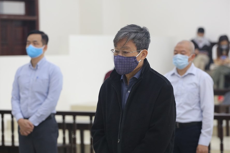 Bị cáo Nguyễn Bắc Son tại phiên tòa sơ thẩm chiều 27.4. Ảnh: Việt Dũng.