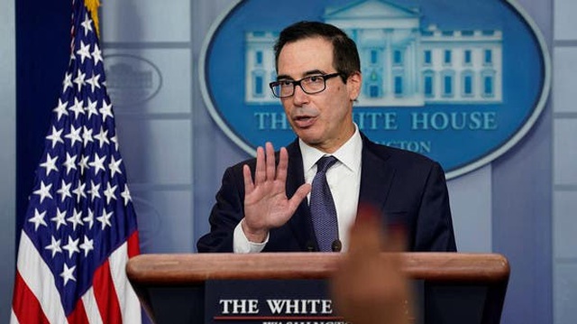 Bộ trưởng Tài chính Mỹ Steven Mnuchin (Ảnh: Reuters)