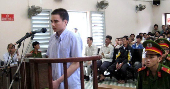  Hồ Duy Hải tại phiên tòa sơ thẩm - Ảnh Internet