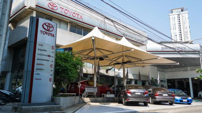 Một đại lý Toyota Motor ở Bangkok. (Ảnh: Akira Kodaka)   