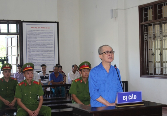 Bị cáo Nguyễn Văn Nghiêm tại tòa 