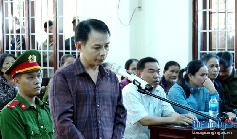 Bị cáo Trương Quốc Quang tại phiên tòa