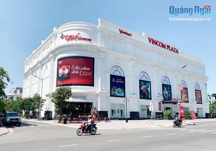 Trung tâm thương mại Vincom Palaza tại TP.Quảng Ngãi.