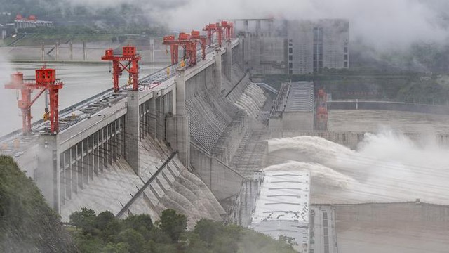 Đập Tam Hiệp của Trung Quốc xả nước hôm 29/6 (Ảnh minh họa: AFP)