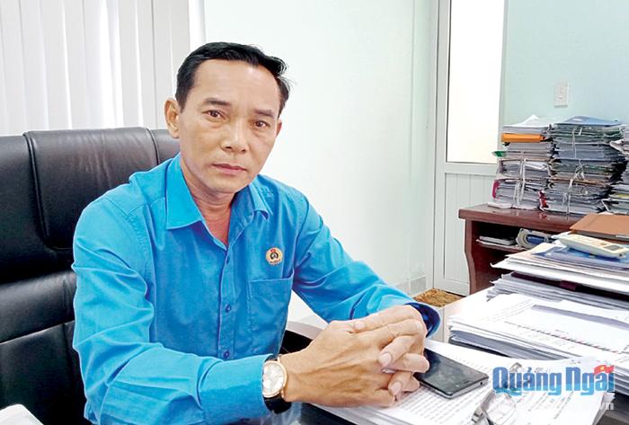 Chủ tịch LĐLĐ tỉnh Trần Quang Tòa.