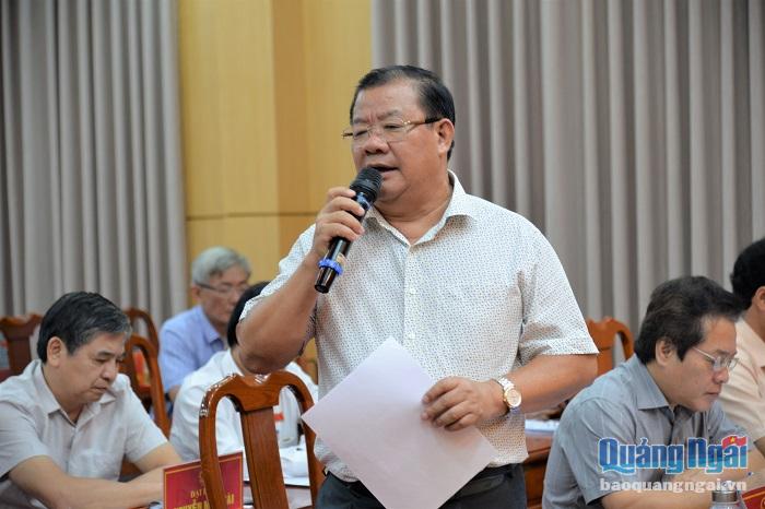 Phó Chủ tịch Thường trực UBND tỉnh Nguyễn Tăng Bính phát biểu tại phiên thảo luận