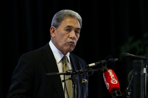 Ngoại trưởng New Zealand, ông Winston Peters - Ảnh chụp màn hình Bloomberg/Getty Images